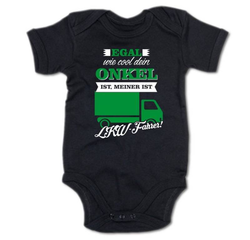 G-graphics Kurzarmbody Egal wie cool dein Onkel ist, meiner ist LKW-Fahrer! Baby Body mit Spruch / Motiv / Aufdruck • für/von Tante & Onkel von G-graphics