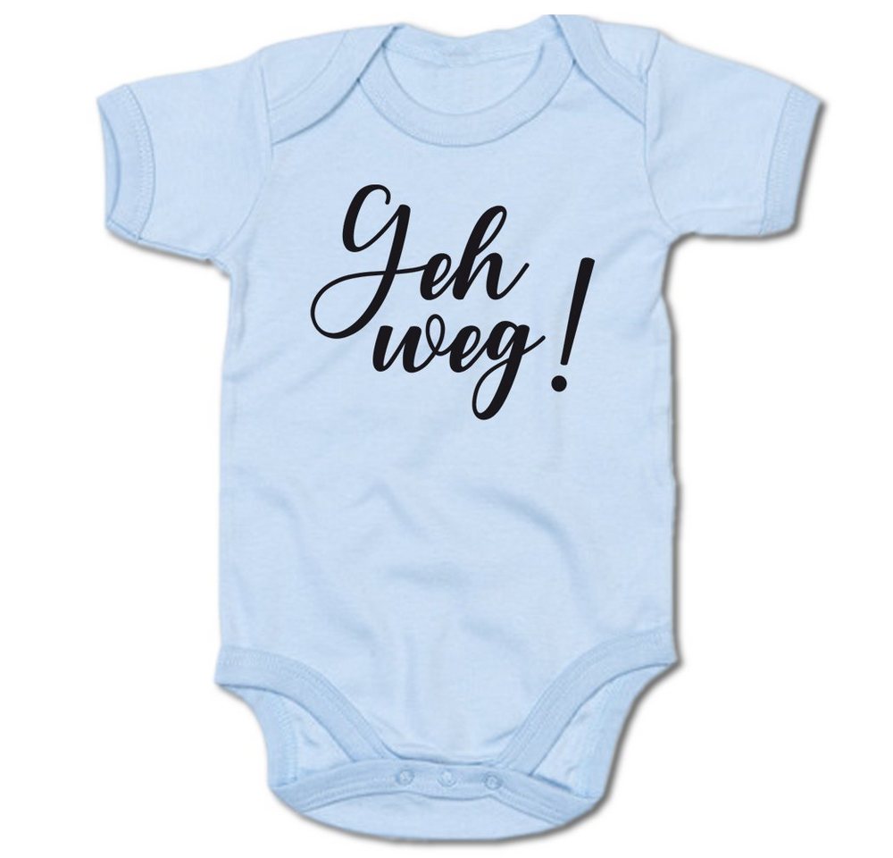 G-graphics Kurzarmbody Geh weg! Baby Body mit Spruch / Motiv / Aufdruck von G-graphics