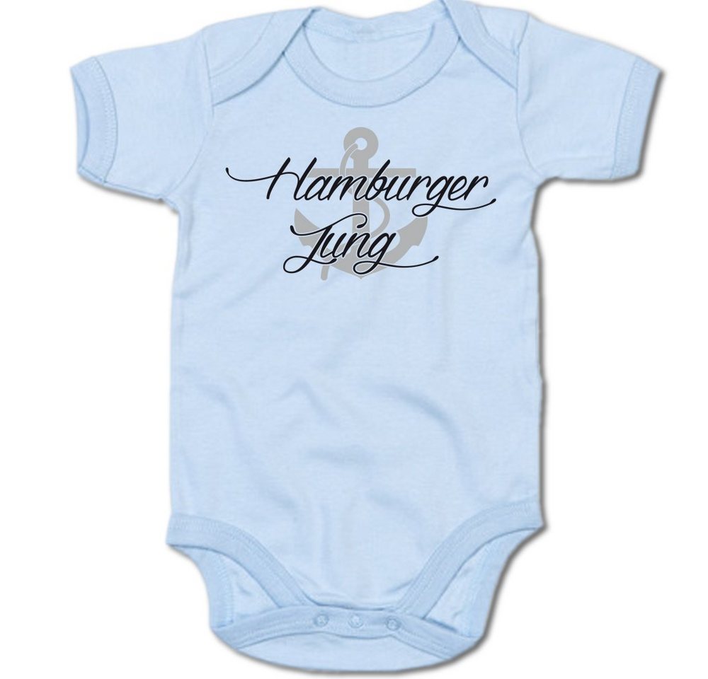 G-graphics Kurzarmbody Baby Body - Hamburger Jung mit Spruch / Sprüche • Babykleidung • Geschenk zur Geburt / Taufe / Babyshower / Babyparty • Strampler von G-graphics