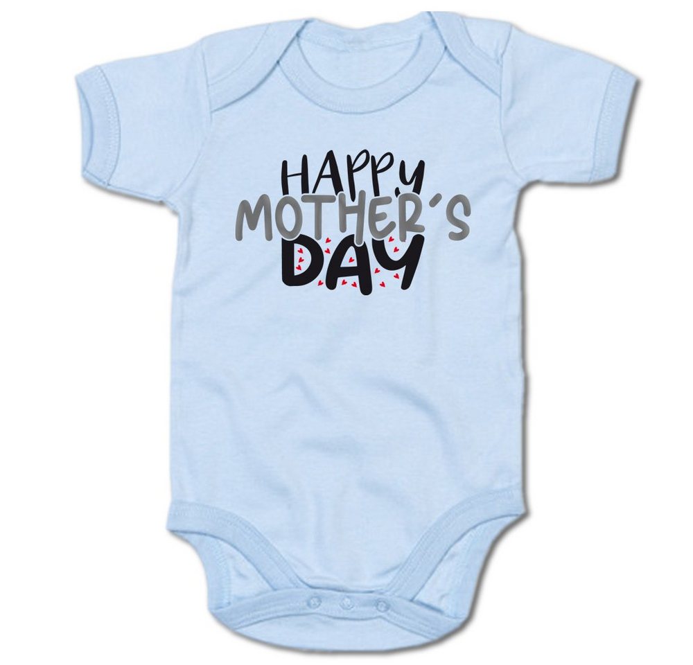 G-graphics Kurzarmbody Happy mothers day Baby Body mit Spruch / Motiv / Aufdruck • zum Muttertag von G-graphics