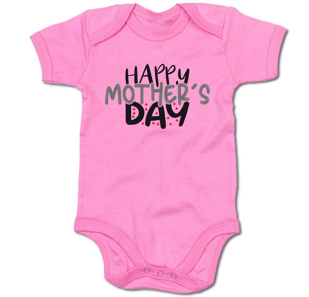 G-graphics Kurzarmbody Happy mothers day Baby Body mit Spruch / Motiv / Aufdruck • zum Muttertag von G-graphics