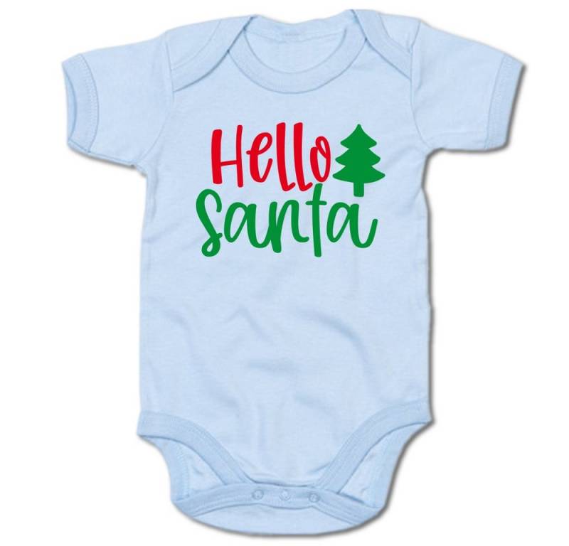 G-graphics Kurzarmbody Hello Santa Baby Body mit Spruch / Motiv / Aufdruck • mit Weihnachtsmotiv von G-graphics