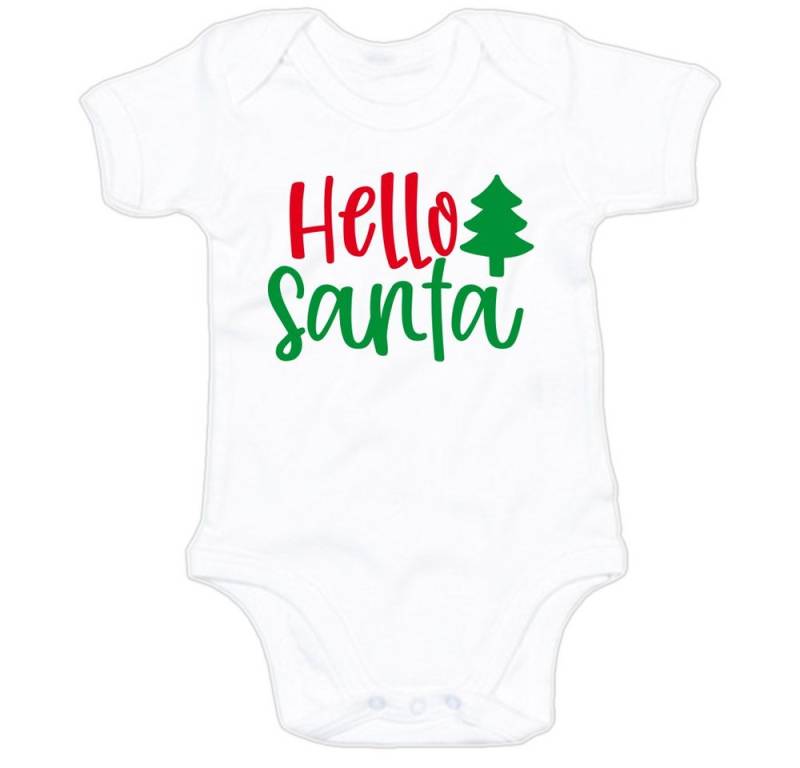 G-graphics Kurzarmbody Hello Santa Baby Body mit Spruch / Motiv / Aufdruck • mit Weihnachtsmotiv von G-graphics