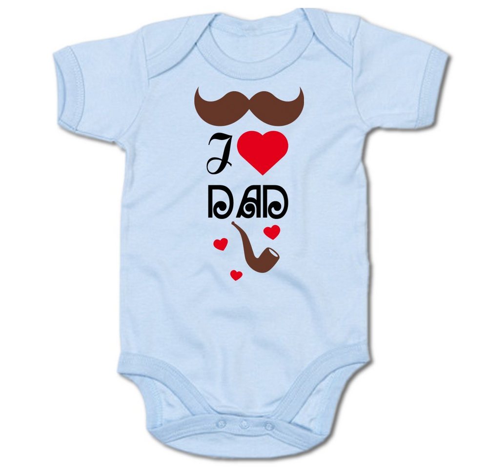 G-graphics Kurzarmbody I love Dad Baby Body mit Spruch / Motiv / Aufdruck • zum Vatertag von G-graphics