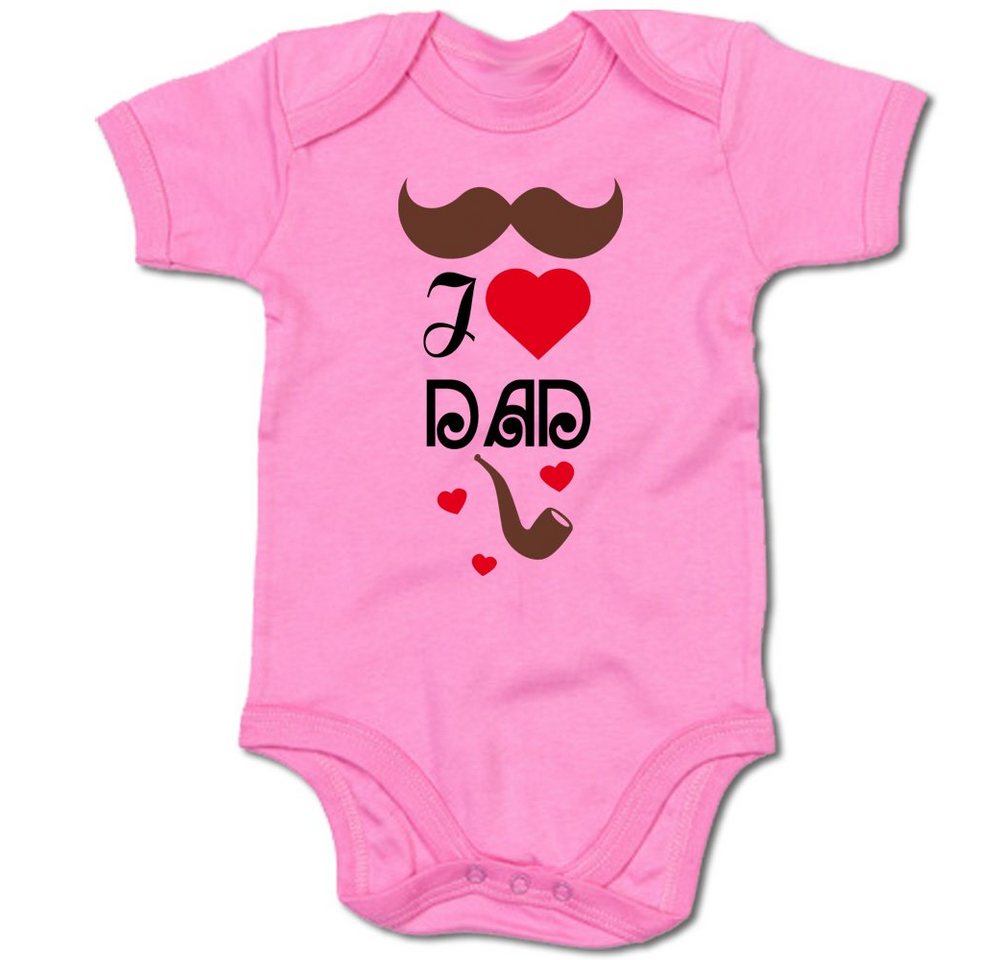 G-graphics Kurzarmbody I love Dad Baby Body mit Spruch / Motiv / Aufdruck • zum Vatertag von G-graphics