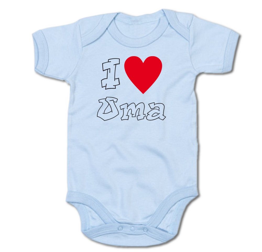 G-graphics Kurzarmbody Baby Body - I love Oma mit Spruch / Sprüche • Babykleidung • Geschenk zur Geburt / Taufe / Babyshower / Babyparty • Strampler von G-graphics