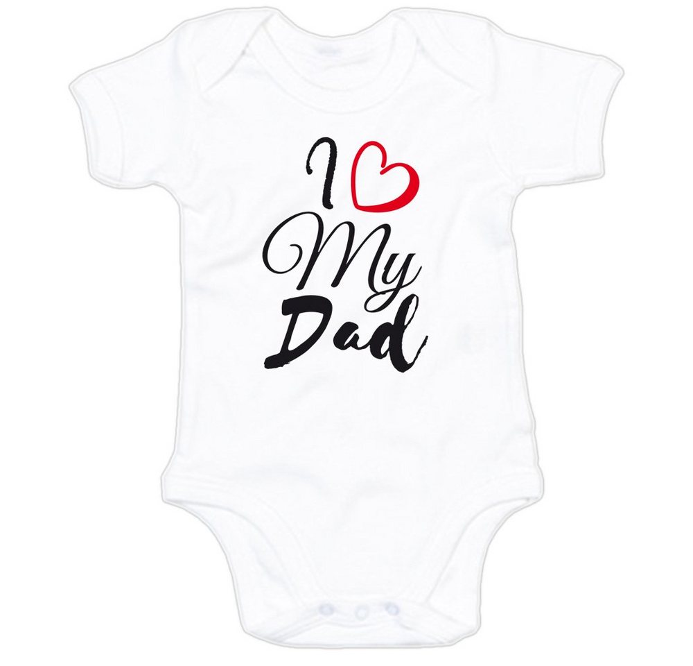 G-graphics Kurzarmbody Baby Body - I love my Dad mit Spruch / Sprüche • Babykleidung • Geschenk zum Vatertag / zur Geburt / Taufe / Babyshower / Babyparty • Strampler von G-graphics