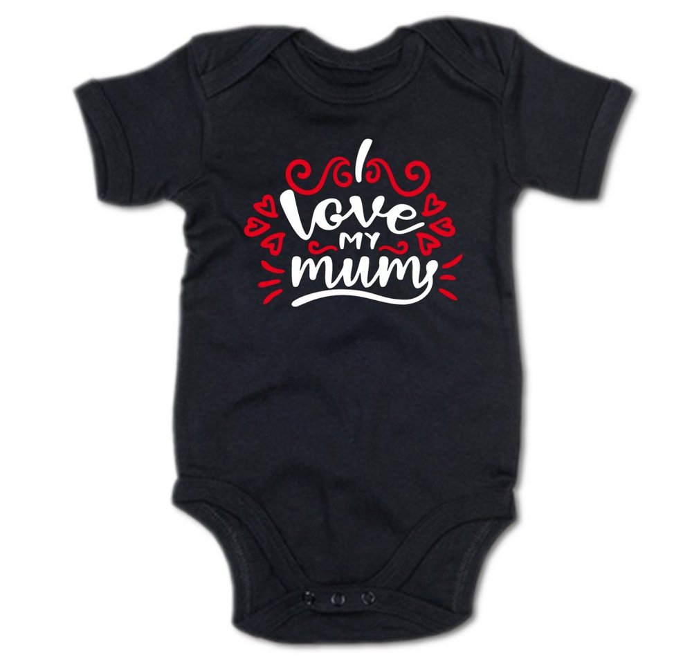 G-graphics Kurzarmbody I love my mum Baby Body mit Spruch / Motiv / Aufdruck • zum Muttertag von G-graphics