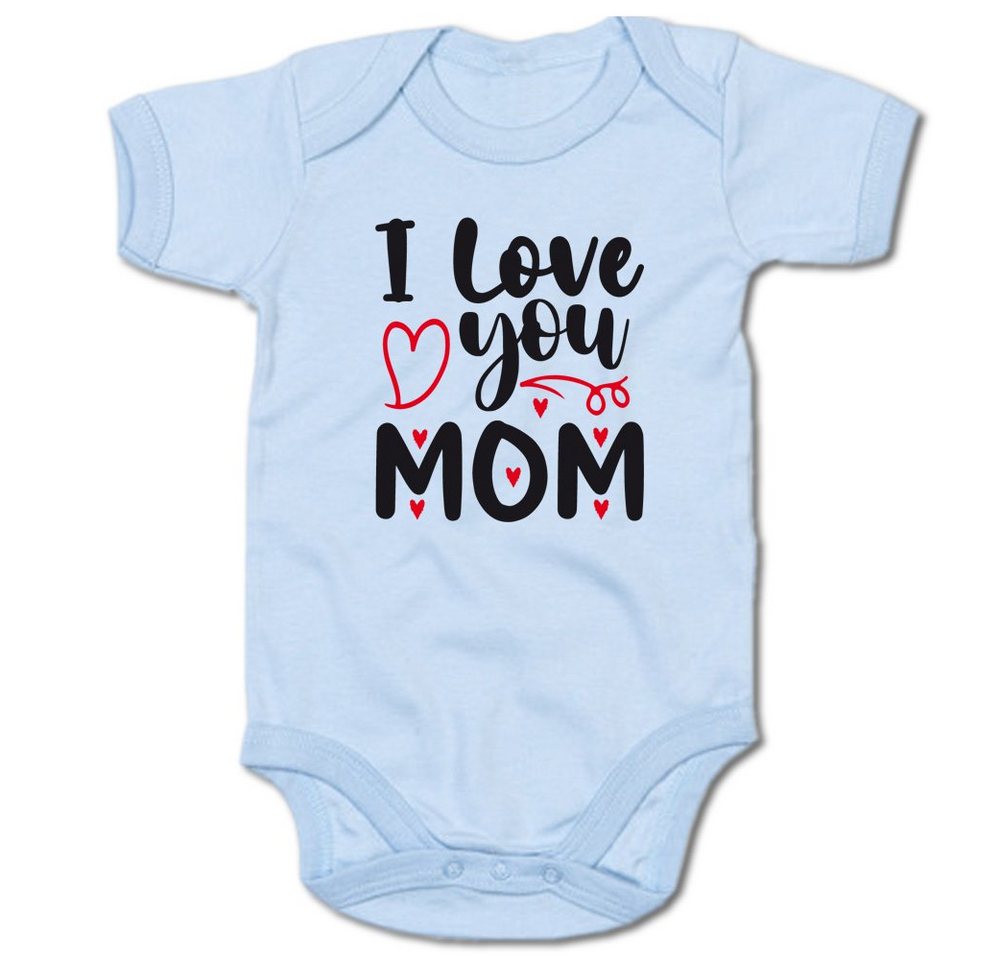 G-graphics Kurzarmbody I love you mom Baby Body mit Spruch / Motiv / Aufdruck • zum Muttertag von G-graphics