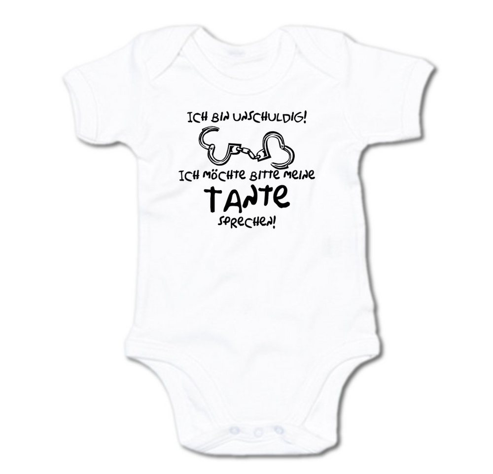 G-graphics Kurzarmbody Baby Body - Ich bin unschuldig! Ich möchte bitte meine Tante sprechen! mit Spruch / Sprüche • Babykleidung • Geschenk zur Geburt / Taufe / Babyshower / Babyparty • Strampler von G-graphics