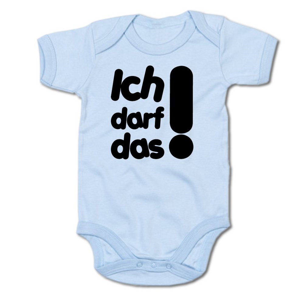 G-graphics Kurzarmbody Ich darf das! Baby Body mit Spruch / Motiv / Aufdruck von G-graphics