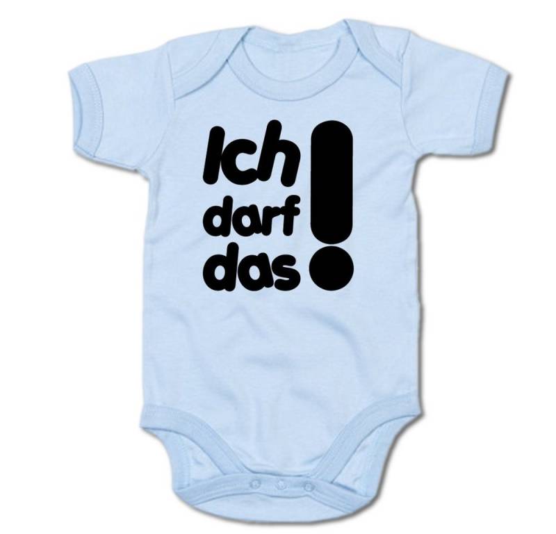 G-graphics Kurzarmbody Ich darf das! Baby Body mit Spruch / Motiv / Aufdruck von G-graphics