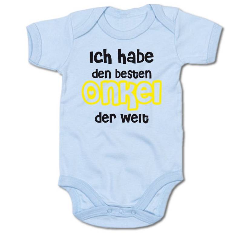 G-graphics Kurzarmbody Ich habe den besten Onkel der Welt Baby Body mit Spruch / Motiv / Aufdruck • für/von Tante & Onkel von G-graphics