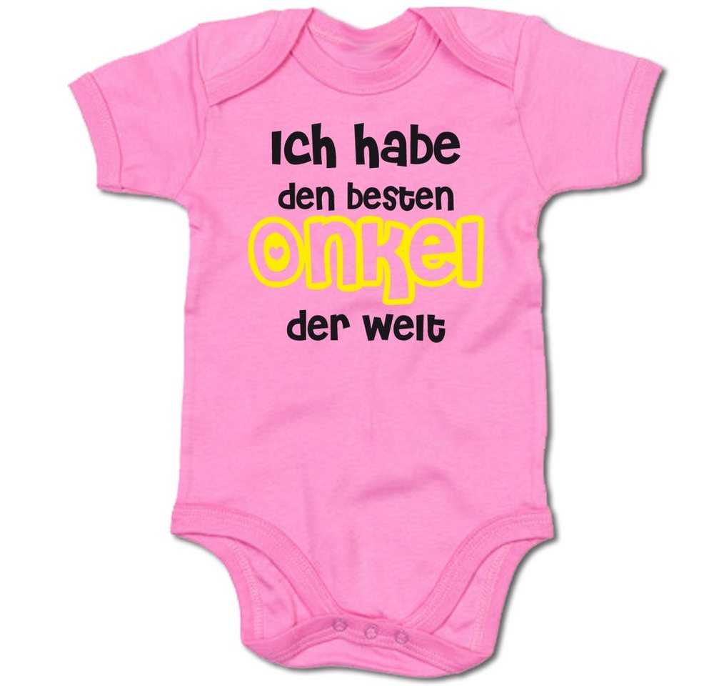 G-graphics Kurzarmbody Ich habe den besten Onkel der Welt Baby Body mit Spruch / Motiv / Aufdruck • für/von Tante & Onkel von G-graphics