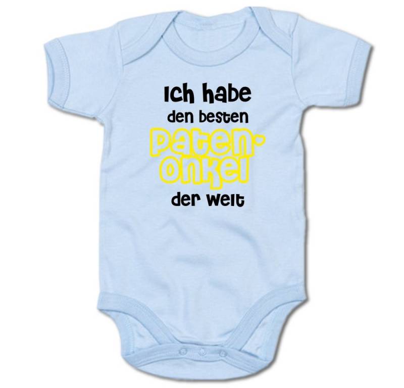 G-graphics Kurzarmbody Ich habe den besten Patenonkel der Welt Baby Body mit Spruch / Motiv / Aufdruck • für/von Tante & Onkel von G-graphics