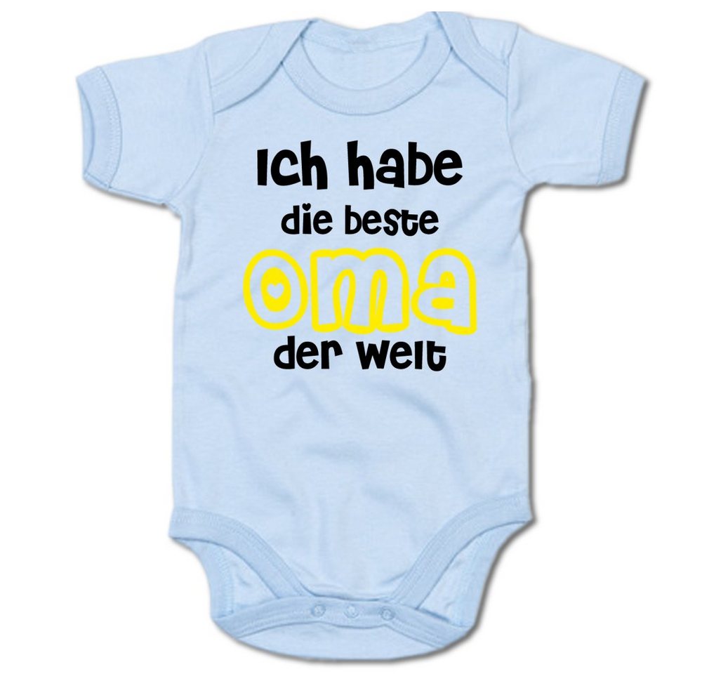 G-graphics Kurzarmbody Ich habe die beste Oma der Welt Baby Body mit Spruch / Motiv / Aufdruck • für/von Tante & Onkel von G-graphics