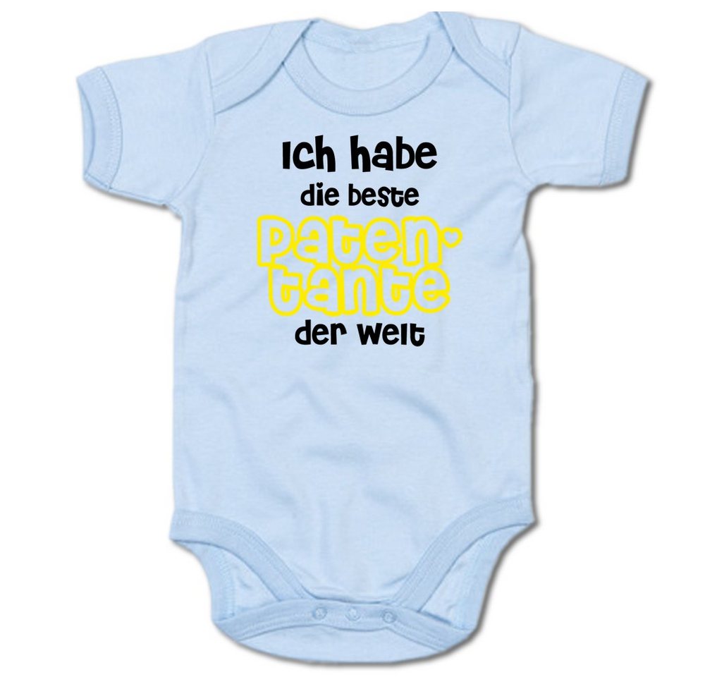 G-graphics Kurzarmbody Ich habe die beste Patentante der Welt Baby Body mit Spruch / Motiv / Aufdruck • für/von Tante & Onkel von G-graphics