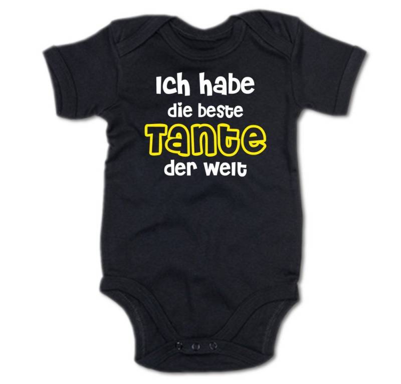 G-graphics Kurzarmbody Ich habe die beste Tante der Welt Baby Body mit Spruch / Motiv / Aufdruck • für/von Tante & Onkel von G-graphics