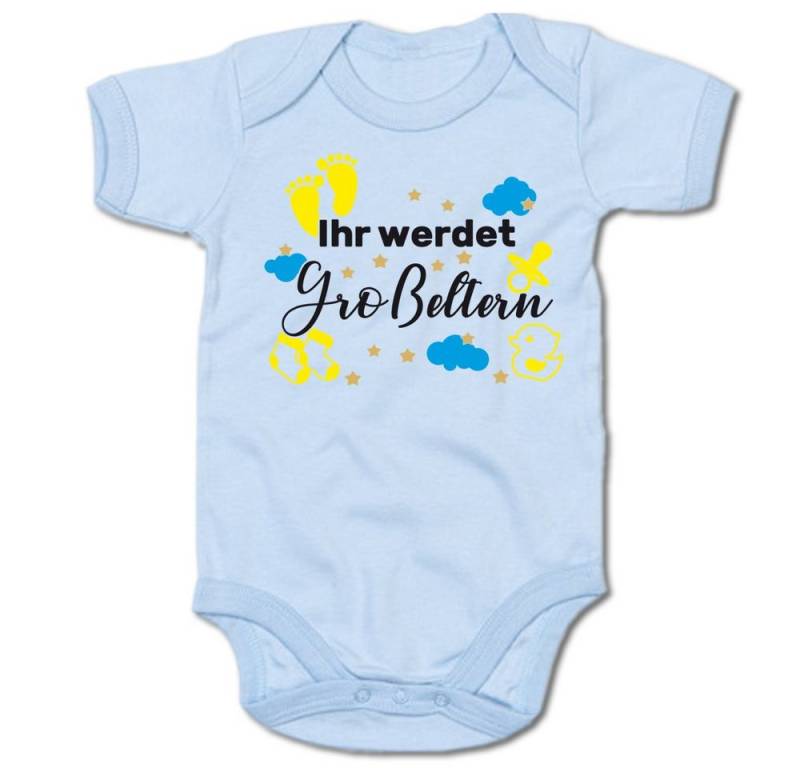 G-graphics Kurzarmbody Ihr werdet Großeltern Baby Body mit Spruch / Motiv / Aufdruck • für „Oma & Opa to be“ von G-graphics