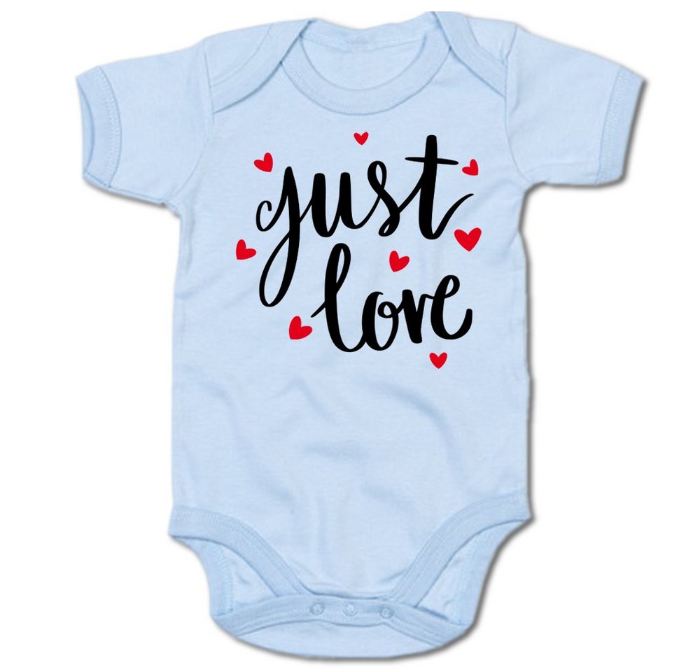 G-graphics Kurzarmbody Just love Baby Body mit Spruch / Motiv / Aufdruck • zur Geburt / Babyparty von G-graphics