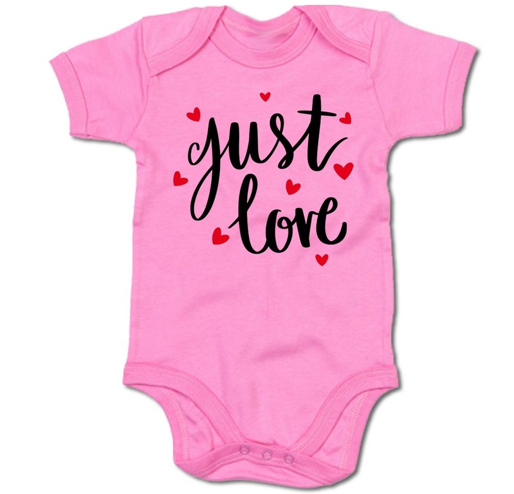 G-graphics Kurzarmbody Just love Baby Body mit Spruch / Motiv / Aufdruck • zur Geburt / Babyparty von G-graphics