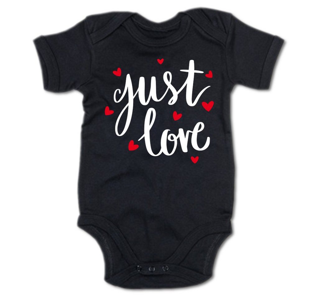 G-graphics Kurzarmbody Just love Baby Body mit Spruch / Motiv / Aufdruck • zur Geburt / Babyparty von G-graphics