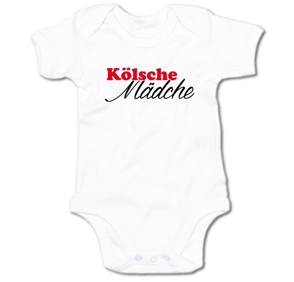 G-graphics Kurzarmbody Baby Body - Kölsche Mädche mit Spruch / Sprüche • Babykleidung • Geschenk zur Geburt / Taufe / Babyshower / Babyparty • Strampler von G-graphics