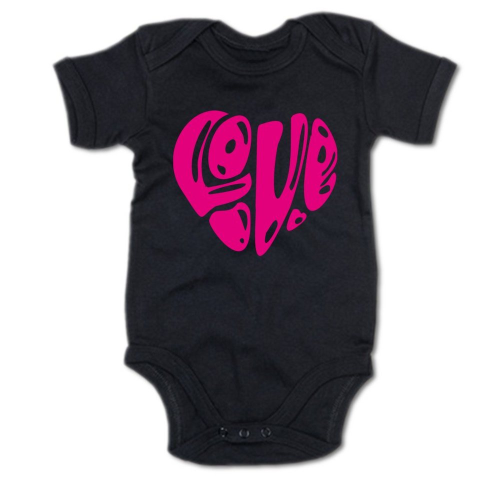 G-graphics Kurzarmbody Baby Body - LOVE mit Spruch / Sprüche • Babykleidung • Geschenk zur Geburt / Taufe / Babyshower / Babyparty • Strampler von G-graphics