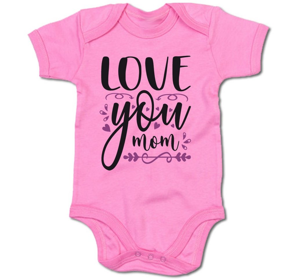 G-graphics Kurzarmbody Love you mom Baby Body mit Spruch / Motiv / Aufdruck • zum Muttertag von G-graphics