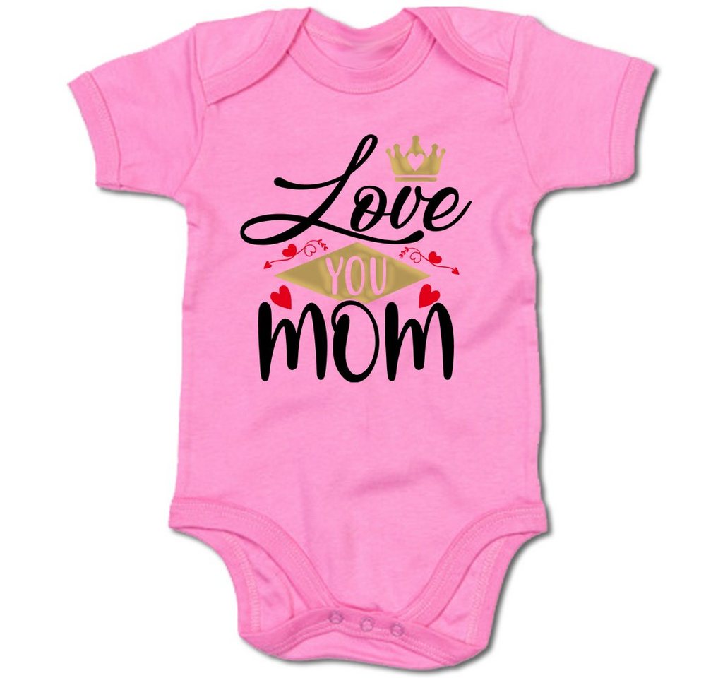 G-graphics Kurzarmbody Love you mom Baby Body mit Spruch / Motiv / Aufdruck • zum Muttertag von G-graphics