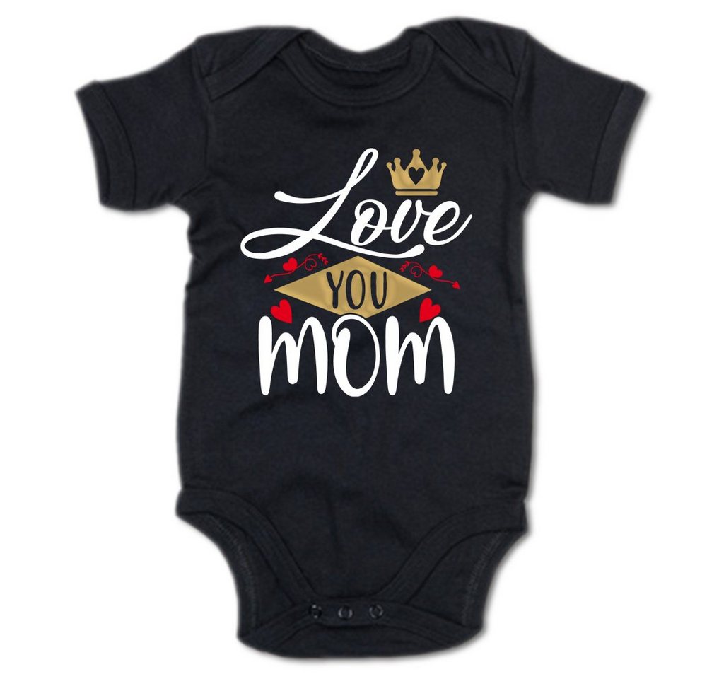 G-graphics Kurzarmbody Love you mom Baby Body mit Spruch / Motiv / Aufdruck • zum Muttertag von G-graphics