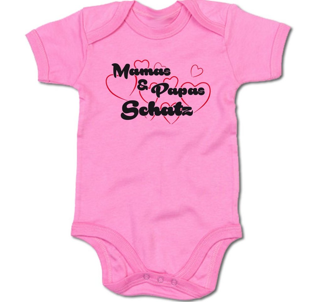 G-graphics Kurzarmbody Mamas & Papas Schatz Baby Body mit Spruch / Motiv / Aufdruck • als Geschenk von G-graphics