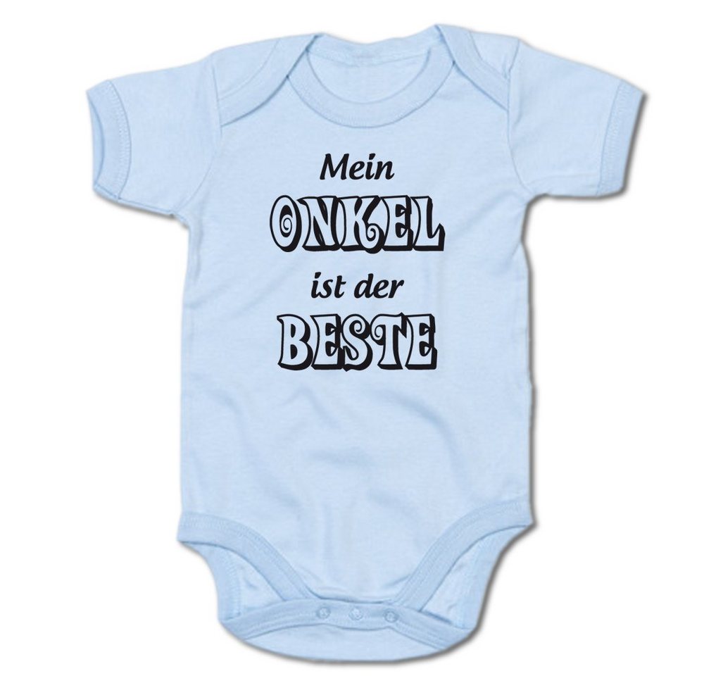 G-graphics Kurzarmbody Mein Onkel ist der Beste Baby Body mit Spruch / Motiv / Aufdruck • für/von Tante & Onkel von G-graphics