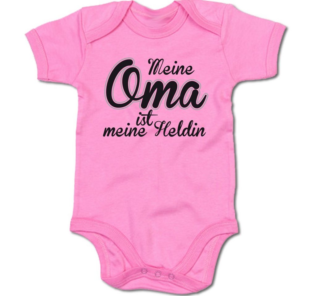G-graphics Kurzarmbody Meine Oma ist meine Heldin Baby Body mit Spruch / Motiv / Aufdruck • für/von Oma & Opa von G-graphics