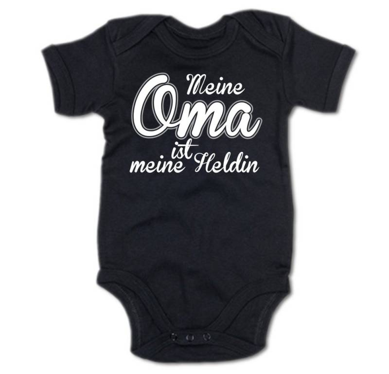 G-graphics Kurzarmbody Meine Oma ist meine Heldin Baby Body mit Spruch / Motiv / Aufdruck • für/von Oma & Opa von G-graphics