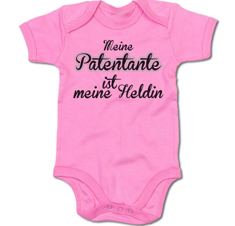 G-graphics Kurzarmbody Meine Patentante ist meine Heldin Baby Body mit Spruch / Motiv / Aufdruck • für/von Tante & Onkel von G-graphics