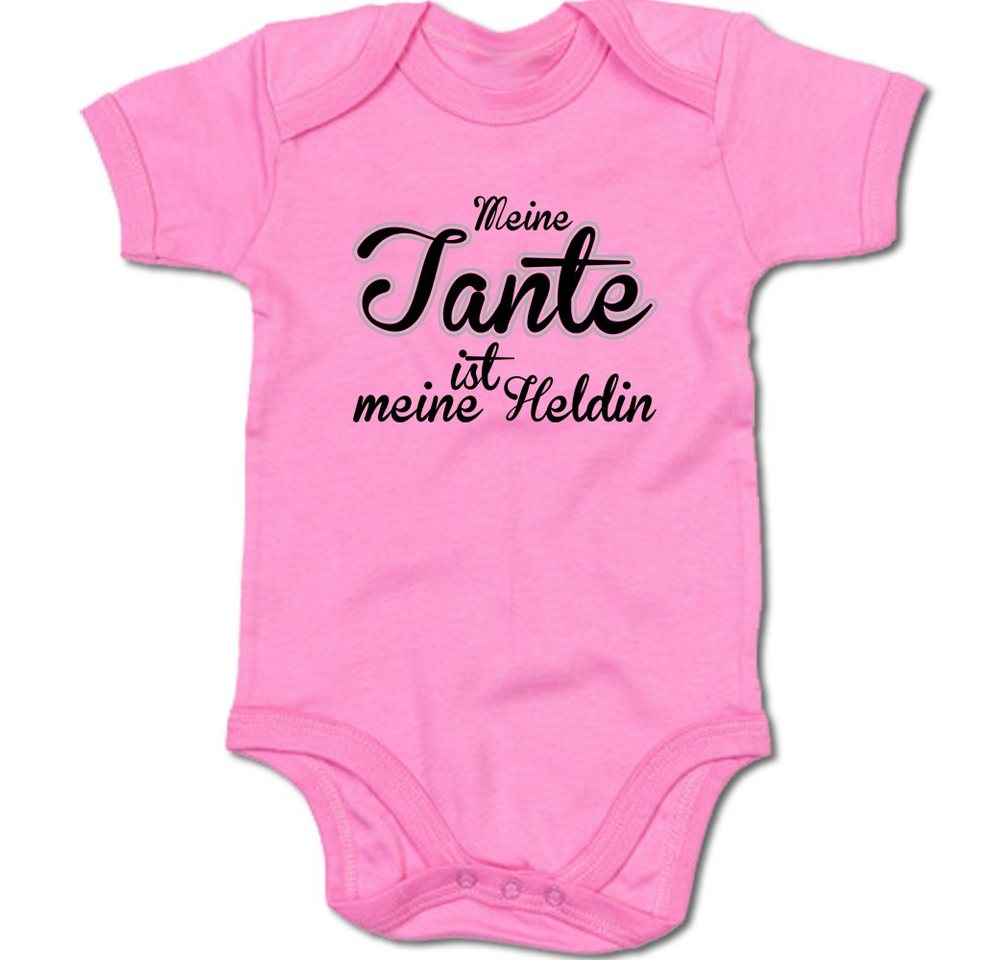 G-graphics Kurzarmbody Meine Tante ist meine Heldin Baby Body mit Spruch / Motiv / Aufdruck • für/von Tante & Onkel von G-graphics