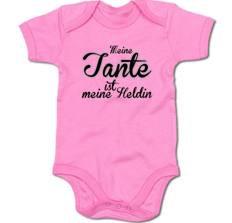 G-graphics Kurzarmbody Meine Tante ist meine Heldin Baby Body mit Spruch / Motiv / Aufdruck • für/von Tante & Onkel von G-graphics
