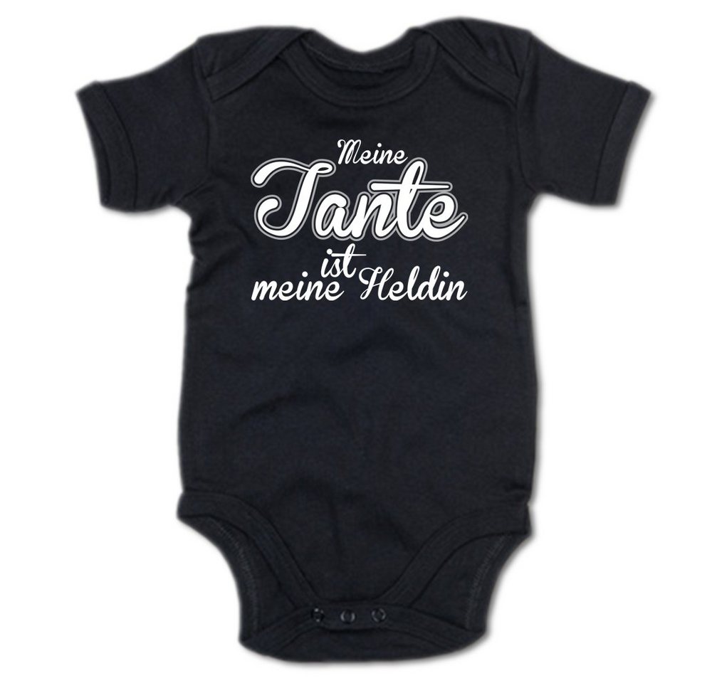 G-graphics Kurzarmbody Meine Tante ist meine Heldin Baby Body mit Spruch / Motiv / Aufdruck • für/von Tante & Onkel von G-graphics
