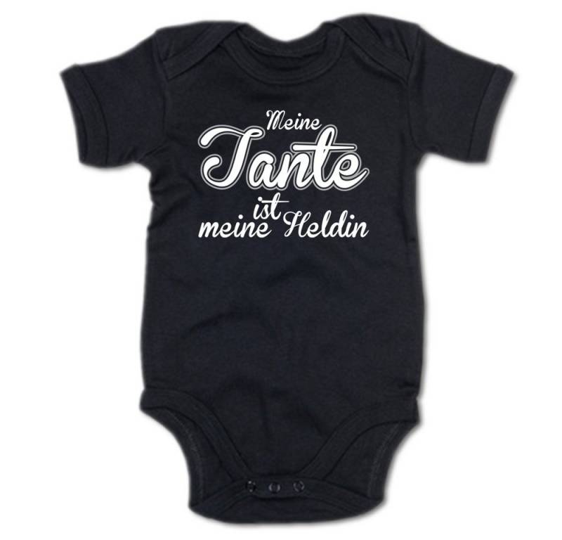 G-graphics Kurzarmbody Meine Tante ist meine Heldin Baby Body mit Spruch / Motiv / Aufdruck • für/von Tante & Onkel von G-graphics