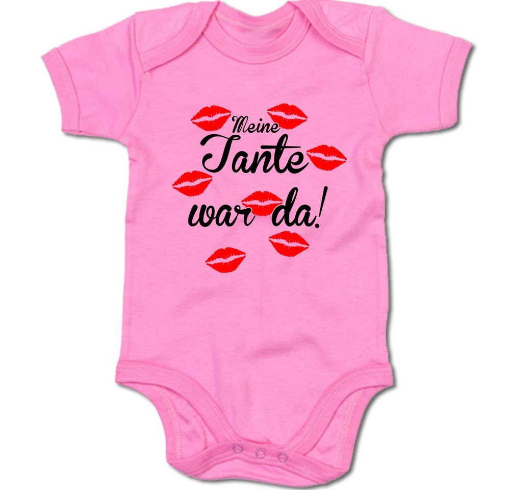 G-graphics Kurzarmbody Meine Tante war da! Baby Body mit Spruch / Motiv / Aufdruck • für/von Tante & Onkel von G-graphics