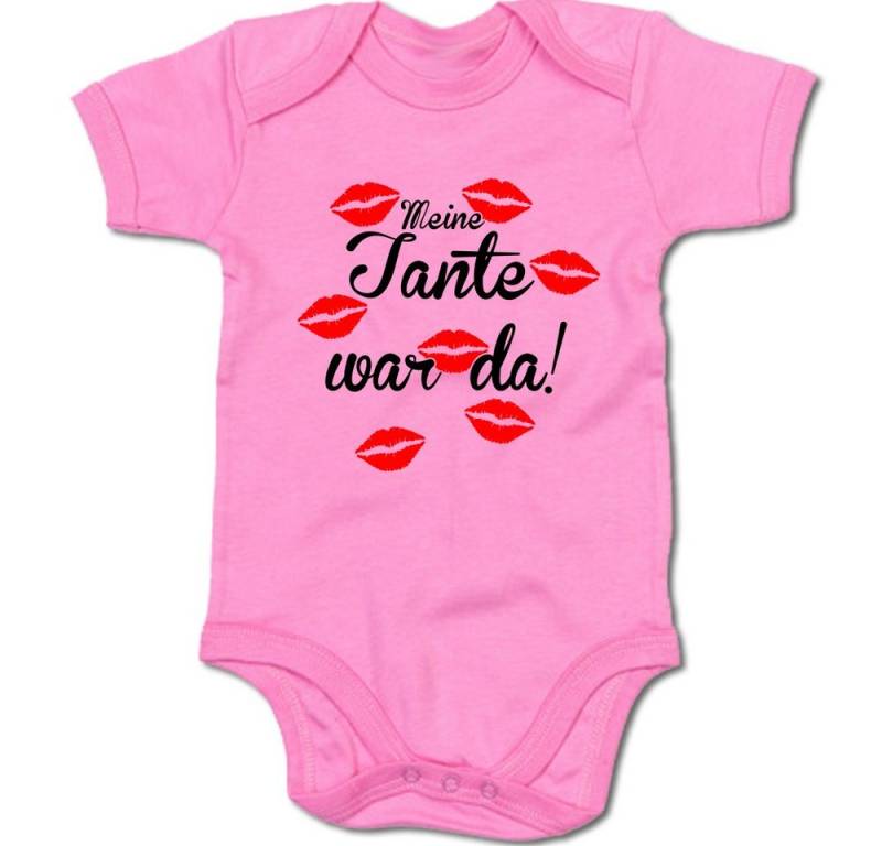 G-graphics Kurzarmbody Meine Tante war da! Baby Body mit Spruch / Motiv / Aufdruck • für/von Tante & Onkel von G-graphics