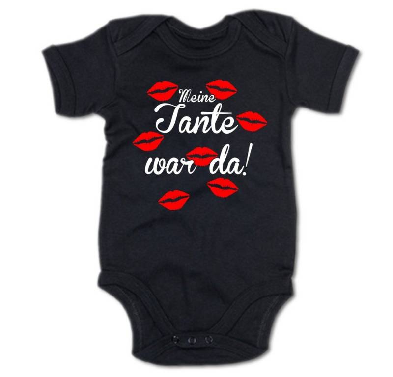 G-graphics Kurzarmbody Meine Tante war da! Baby Body mit Spruch / Motiv / Aufdruck • für/von Tante & Onkel von G-graphics
