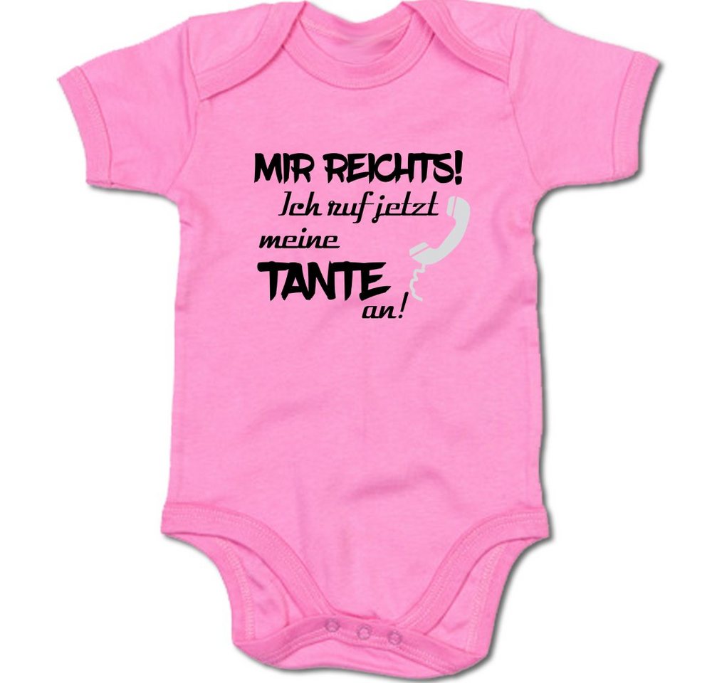 G-graphics Kurzarmbody Mir reichts! Ich ruf jetzt meine Tante an! Baby Body mit Spruch / Motiv / Aufdruck • für/von Tante & Onkel von G-graphics