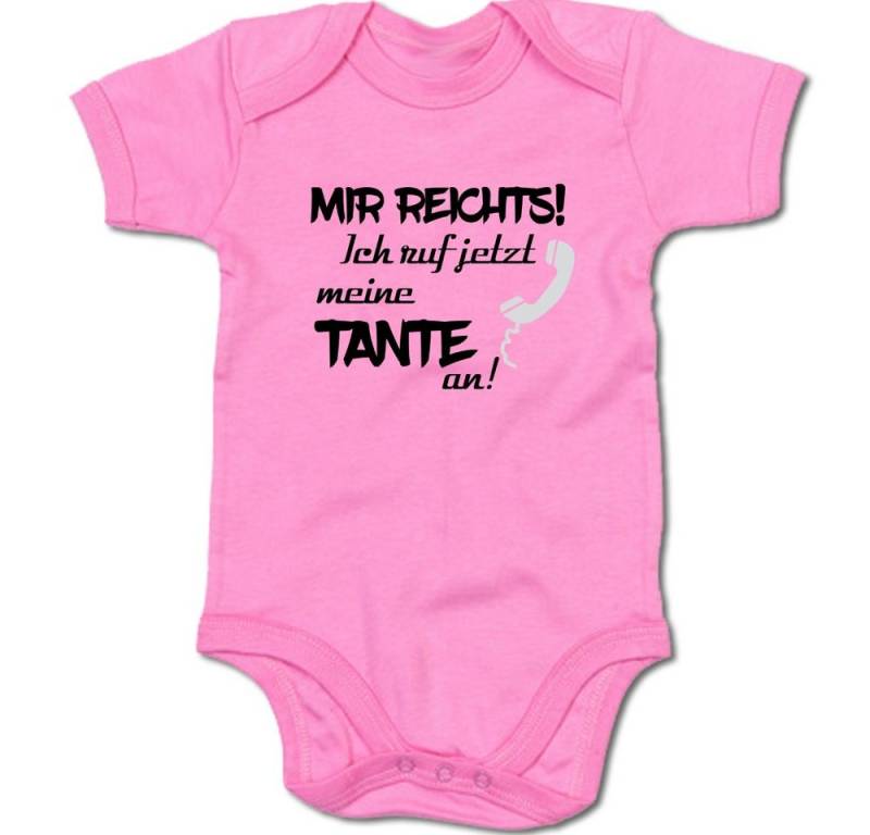 G-graphics Kurzarmbody Mir reichts! Ich ruf jetzt meine Tante an! Baby Body mit Spruch / Motiv / Aufdruck • für/von Tante & Onkel von G-graphics
