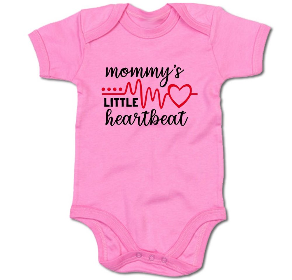 G-graphics Kurzarmbody Mommys little heartbeat Baby Body mit Spruch / Motiv / Aufdruck • zur Geburt / Babyparty von G-graphics
