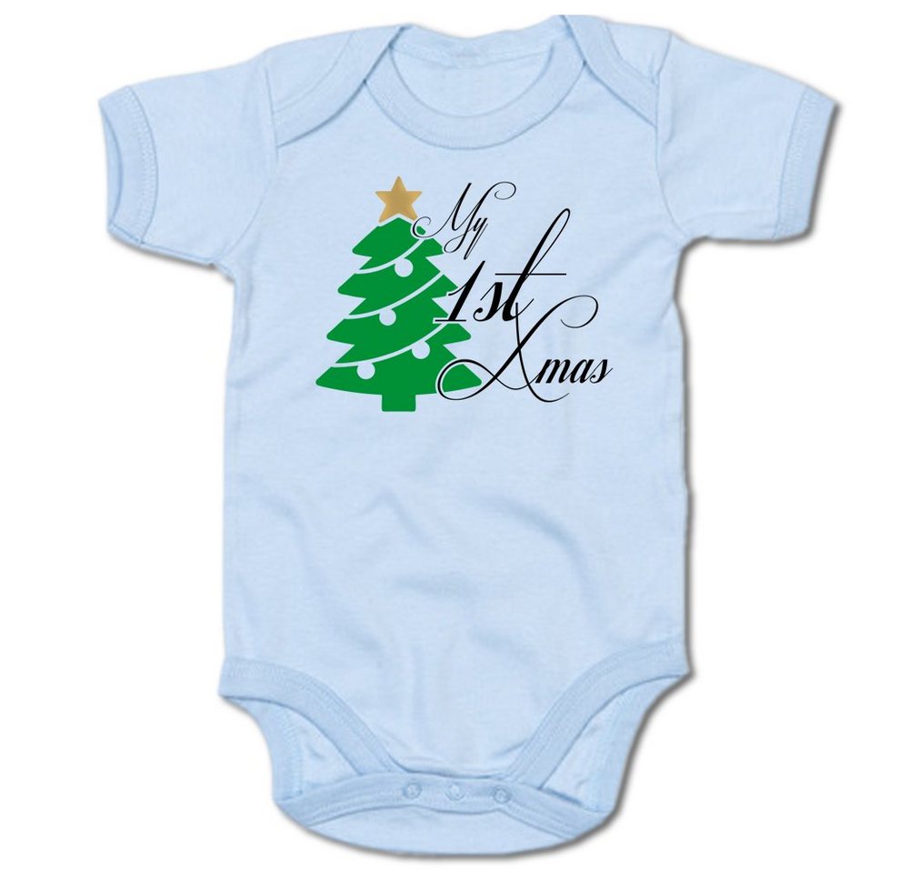 G-graphics Kurzarmbody My 1st Christmas Baby Body mit Spruch / Motiv / Aufdruck • mit Weihnachtsmotiv von G-graphics