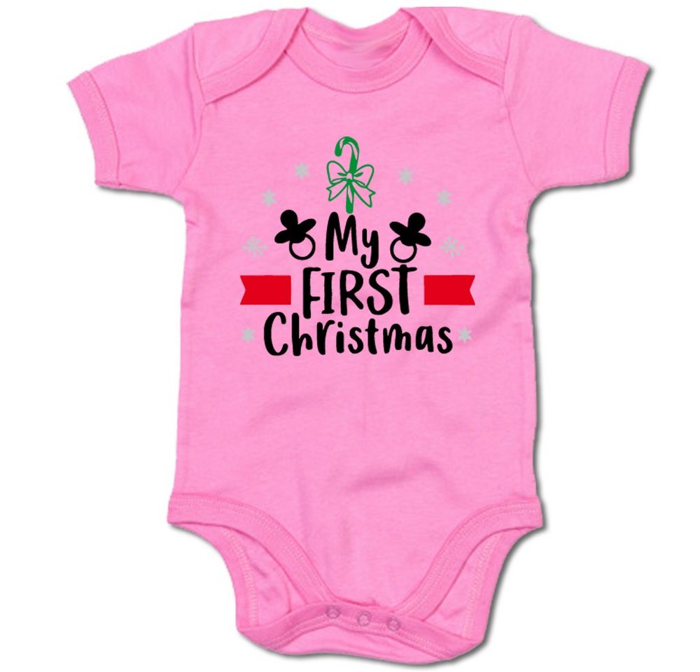 G-graphics Kurzarmbody Baby Body - My first Christmas mit Spruch / Sprüche • Babykleidung • Geschenk zu Weihnachten • Strampler von G-graphics