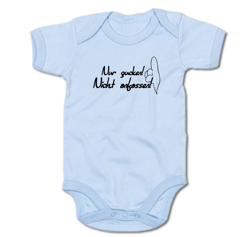 G-graphics Kurzarmbody Nur gucken! Nicht anfassen! Baby Body mit Spruch / Motiv / Aufdruck • als Geschenk von G-graphics