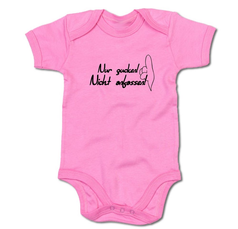 G-graphics Kurzarmbody Nur gucken! Nicht anfassen! Baby Body mit Spruch / Motiv / Aufdruck • als Geschenk von G-graphics